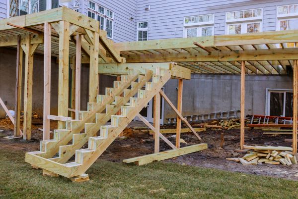 Deck Post Replacement in Bear