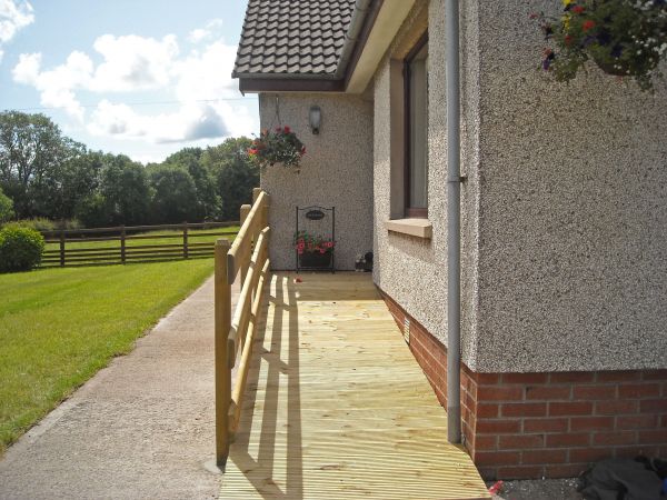 Hardwood Ramp Installation in Bear