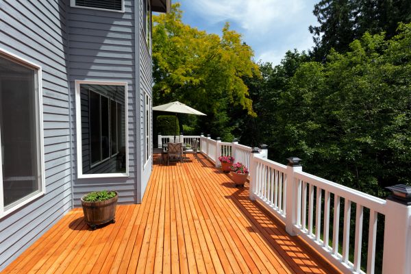 Cedar Deck Construction in Bear
