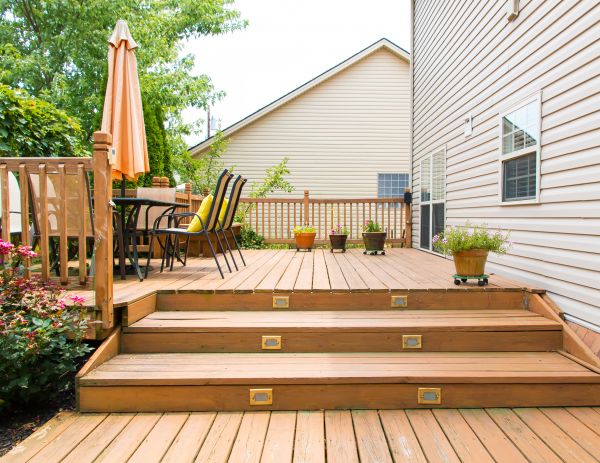 Wooden Patio Installation in Bear
